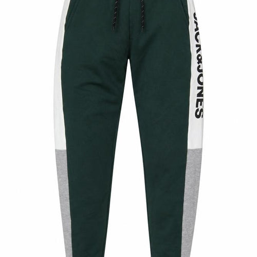 Jack & Jones Men’s Green Logo Panel Jogger Sweatpants Size S