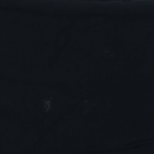Marks & Spencer Women Black Size 14 Drawstring Jogger Trousers Cotton Stretch