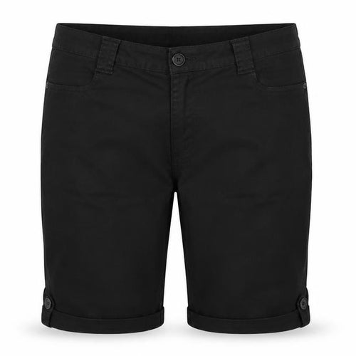 Glamorosa Women’s Black UK 24 Plus Bermuda Shorts Button Cuffs
