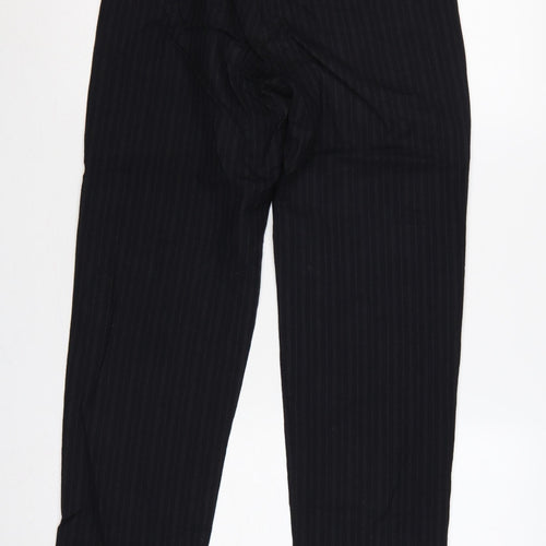 Margaret Howell Women’s Black Pinstripe Wool Trousers UK 8 Tapered