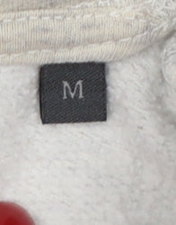 Jack & Jones Men’s Grey M Pullover Hoodie Graphic Print Pouch Pocket
