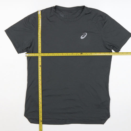 ASICS Men's Black S Running Gym Training T-Shirt Short Sleeve Crew Neck