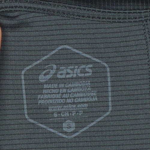 ASICS Men's Black S Running Gym Training T-Shirt Short Sleeve Crew Neck