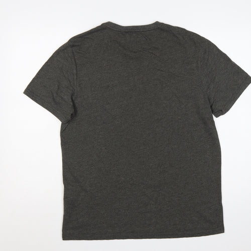 Lyle & Scott Men's Grey L Crew Neck Short Sleeve Logo T-Shirt