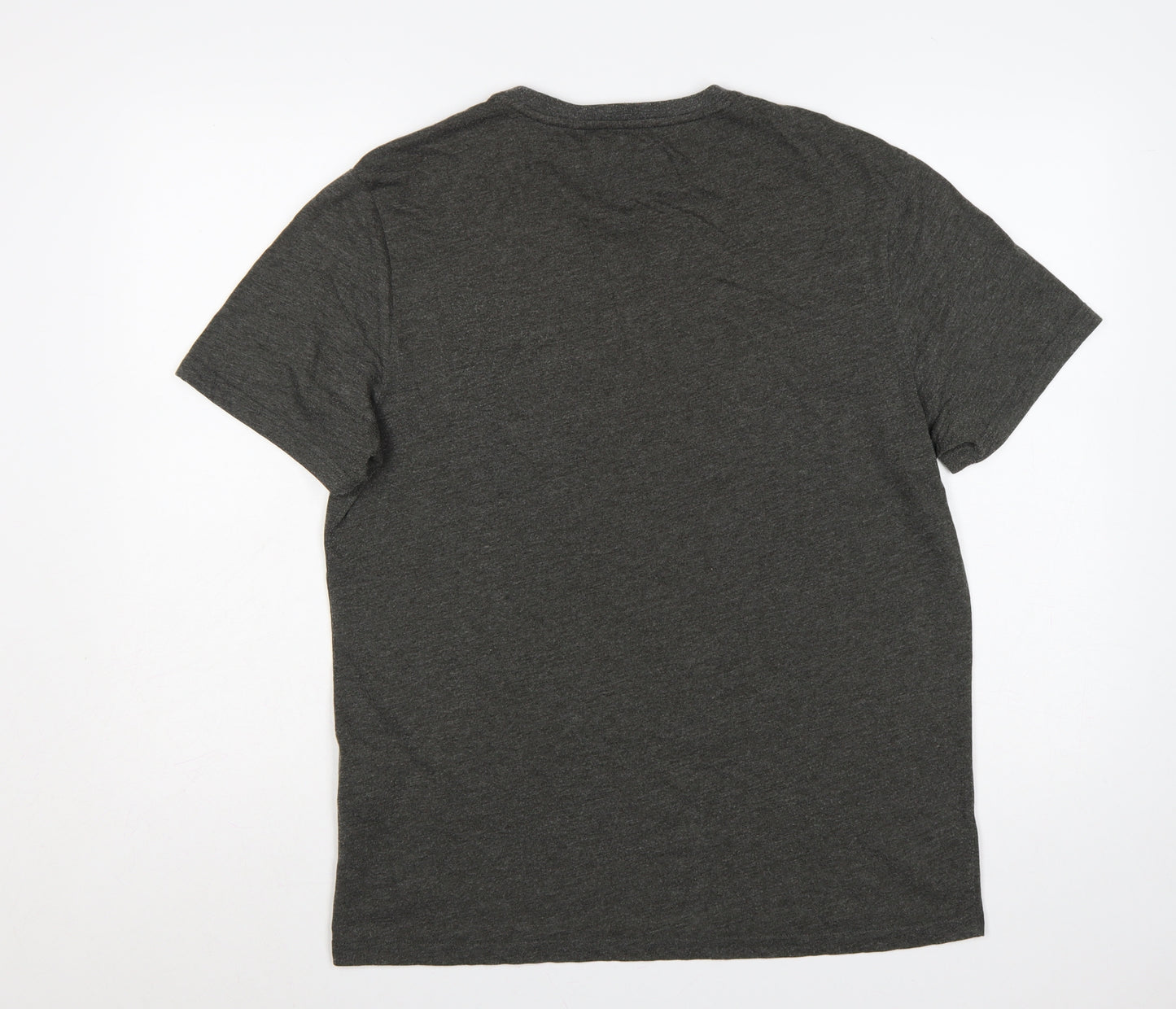 Lyle & Scott Men's Grey L Crew Neck Short Sleeve Logo T-Shirt