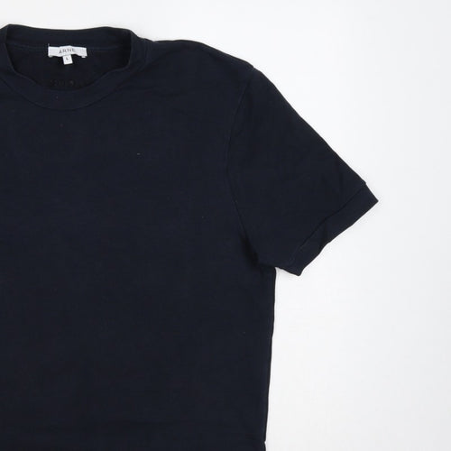 ARNE Men’s Black L Crew Neck Short Sleeve Logo T-Shirt