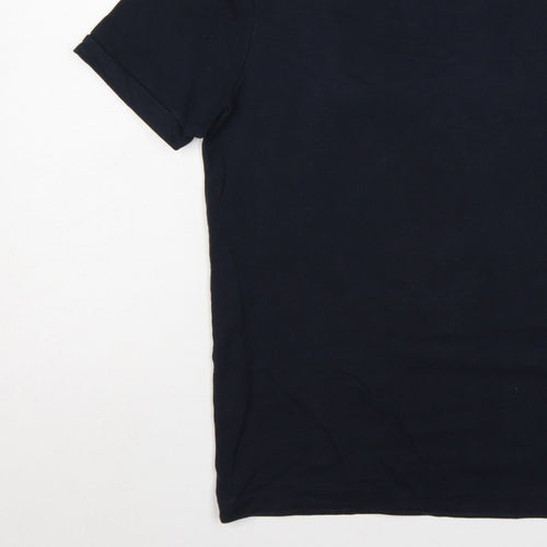 ARNE Men’s Black L Crew Neck Short Sleeve Logo T-Shirt