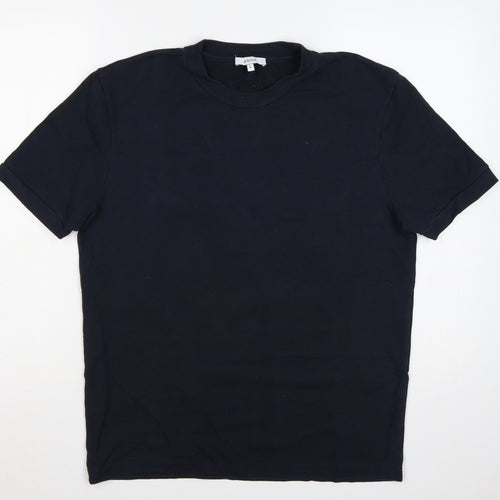 ARNE Men’s Black L Crew Neck Short Sleeve Logo T-Shirt