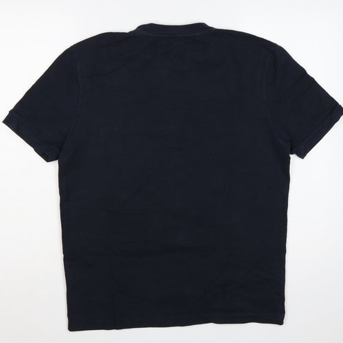 ARNE Men’s Black L Crew Neck Short Sleeve Logo T-Shirt