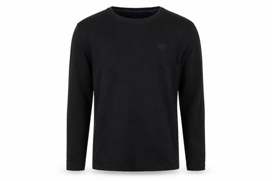 Henri Lloyd Men's Black L Regular Long Sleeve Crew Neck Logo T-Shirt