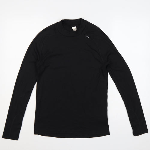 Wedze Men Black S Thermal Ski Base Layer Long Sleeve Top
