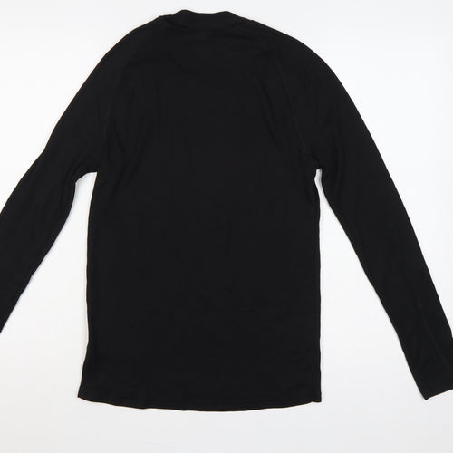 Wedze Men Black S Thermal Ski Base Layer Long Sleeve Top