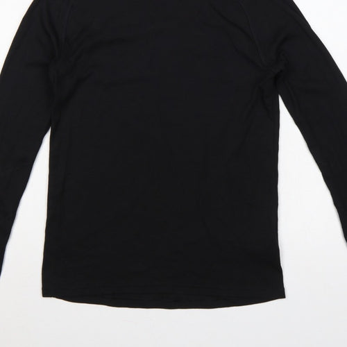 Wedze Men Black S Thermal Ski Base Layer Long Sleeve Top