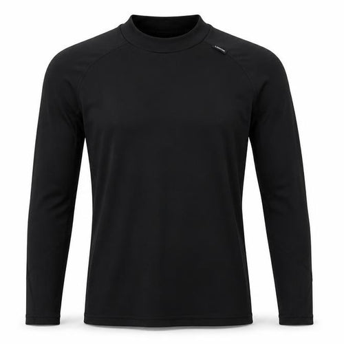 Wedze Men Black S Thermal Ski Base Layer Long Sleeve Top