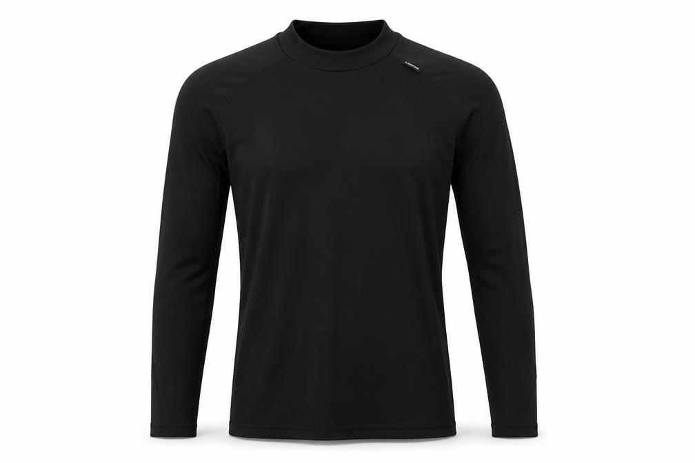 Wedze Men Black S Thermal Ski Base Layer Long Sleeve Top