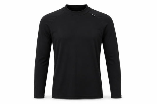 Wedze Men Black S Thermal Ski Base Layer Long Sleeve Top
