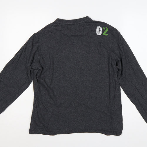 Russell Athletic Unisex Adults Grey S Long Sleeve Graphic T-Shirt