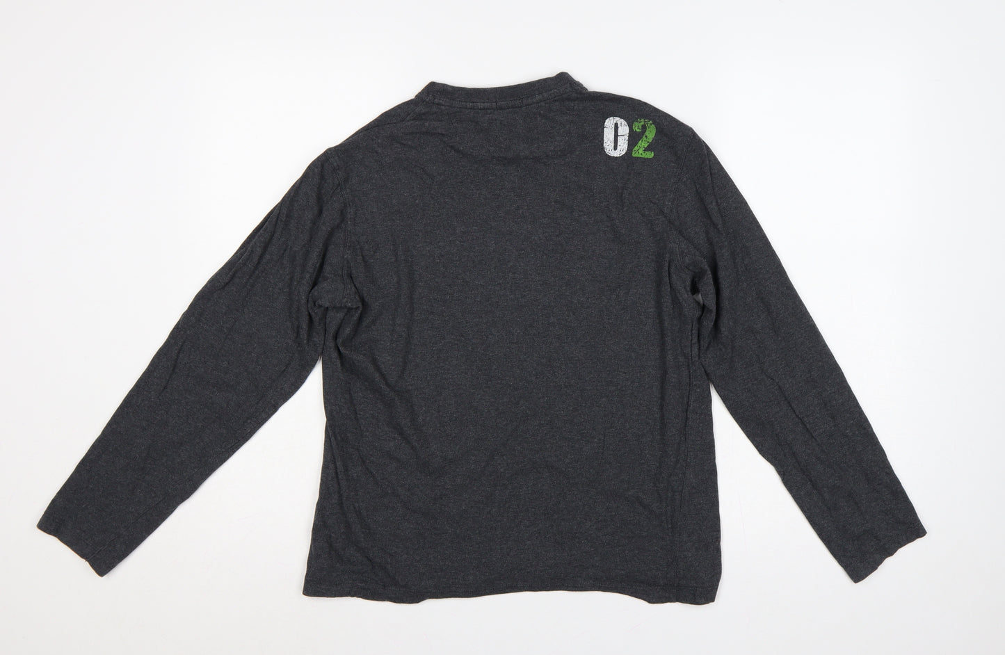 Russell Athletic Unisex Adults Grey S Long Sleeve Graphic T-Shirt