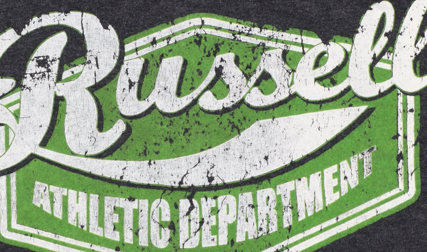 Russell Athletic Unisex Adults Grey S Long Sleeve Graphic T-Shirt