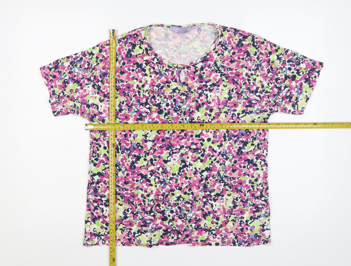 Honor Millburn Women’s Multicoloured Floral Cotton T-Shirt UK 14