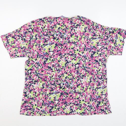Honor Millburn Women’s Multicoloured Floral Cotton T-Shirt UK 14
