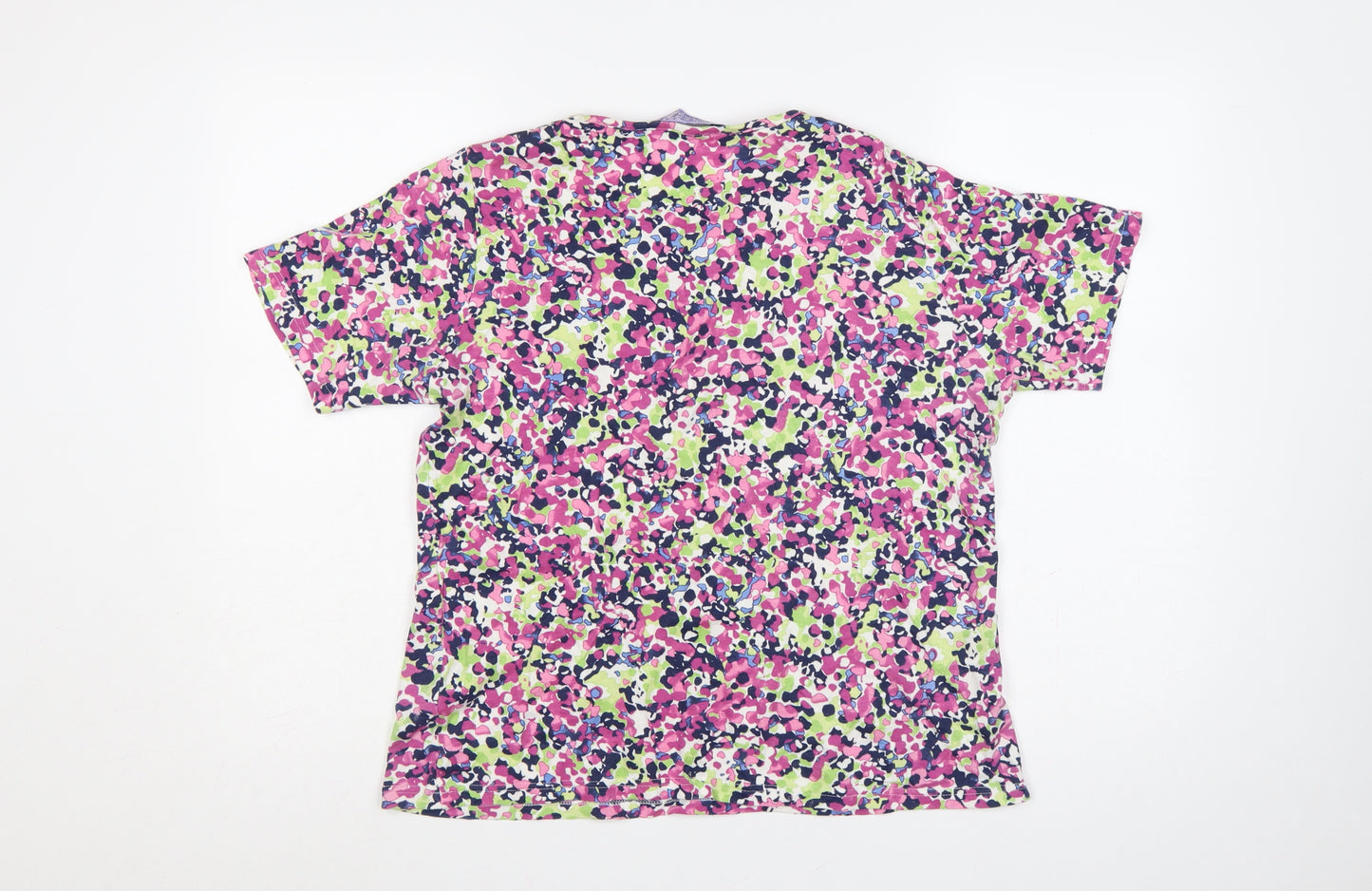 Honor Millburn Women’s Multicoloured Floral Cotton T-Shirt UK 14