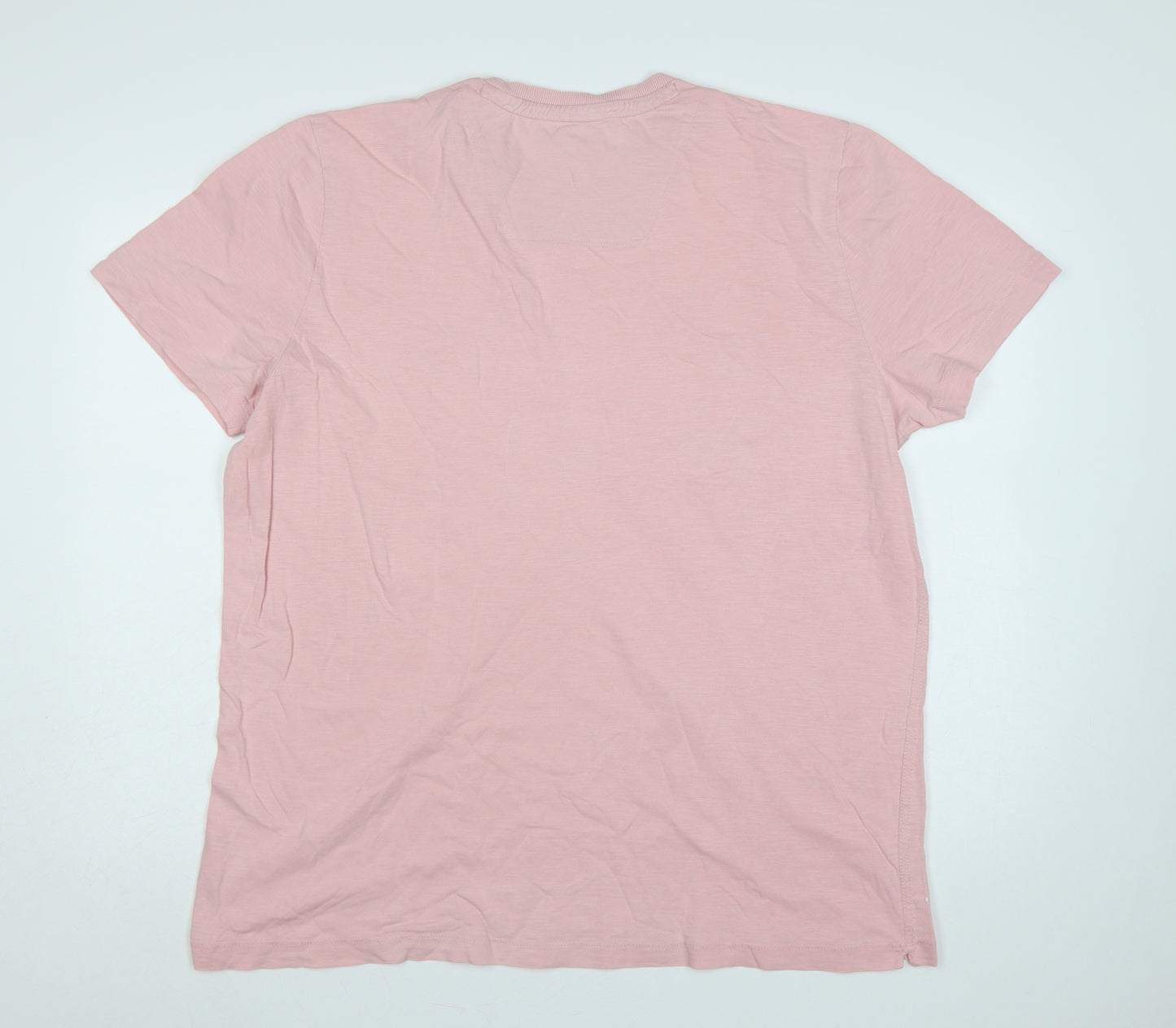 Dunnes Stores Men's Pink 2XL California Mountain Graphic Print T-Shirt