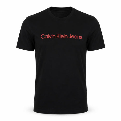 Calvin Klein Jeans Men's Black M Logo Graphic Crew Neck Short Sleeve T-Shirt