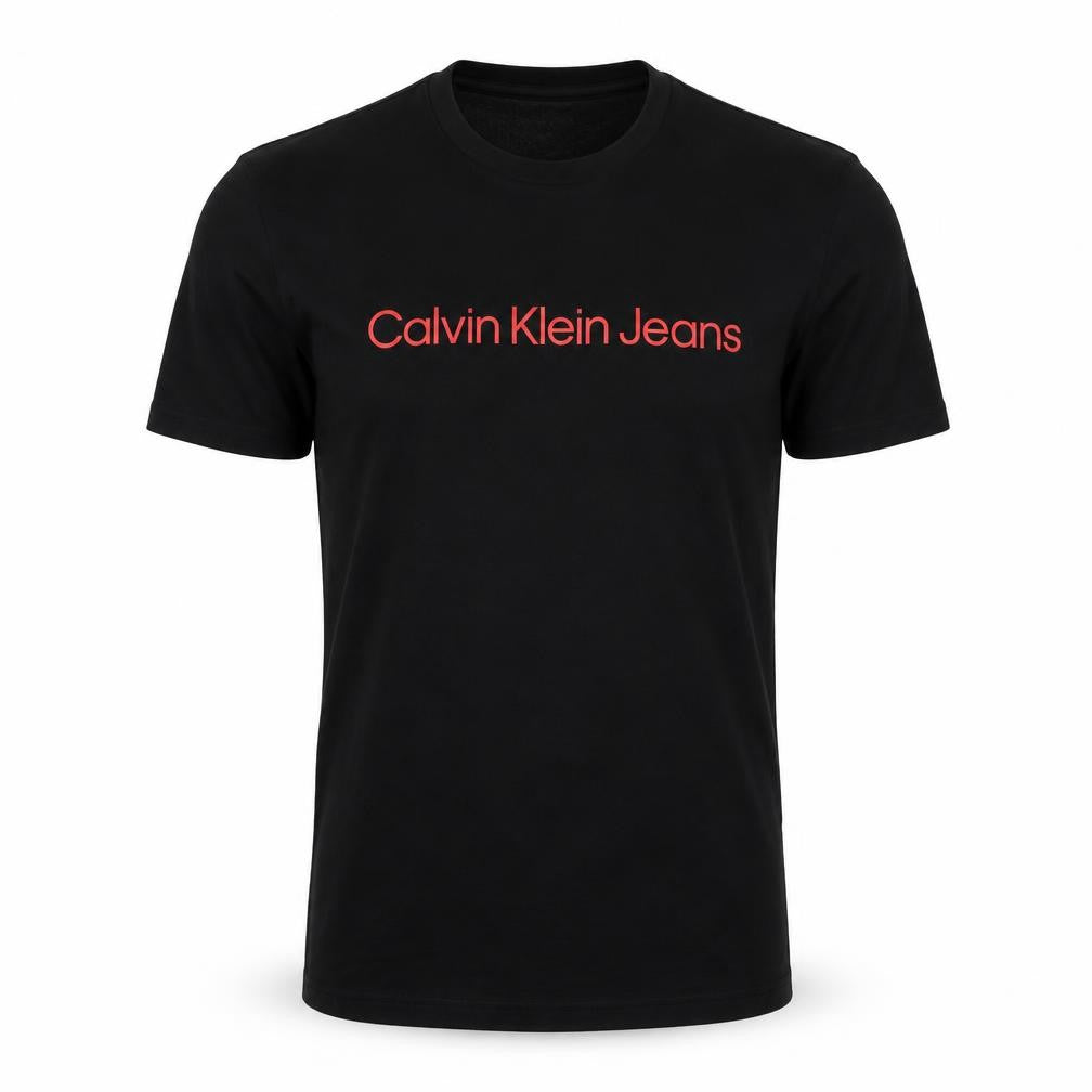 Calvin Klein Jeans Men's Black M Logo Graphic Crew Neck Short Sleeve T-Shirt