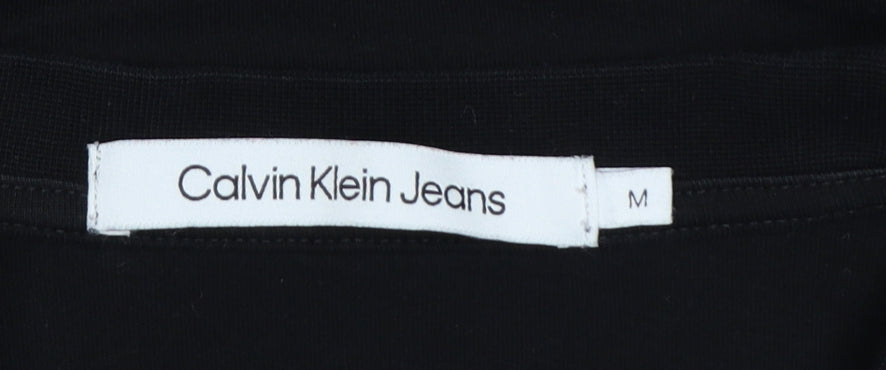 Calvin Klein Jeans Men's Black M Logo Graphic Crew Neck Short Sleeve T-Shirt