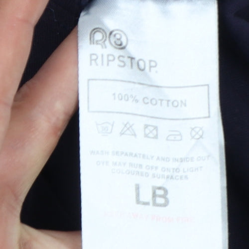 Ripstop Boys Blue 12-13 Years Basic Graphic Logo Cotton T-Shirt