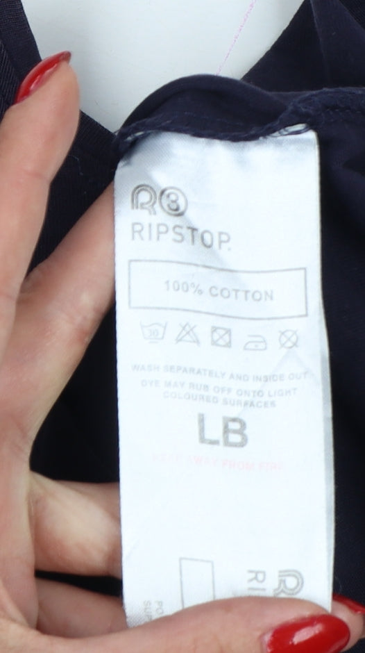 Ripstop Boys Blue 12-13 Years Basic Graphic Logo Cotton T-Shirt