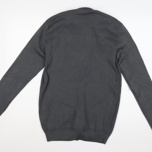 River Island Men's Grey M Roll Neck Knitted Pullover Jumper