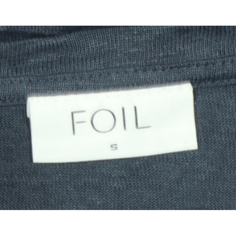FOIL Women’s Blue S Layered Jersey Tunic Short Sleeve Blouse