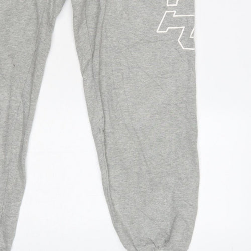 Gap Women Grey S Logo Jogger Sweatpants Elastic Waist Drawstring