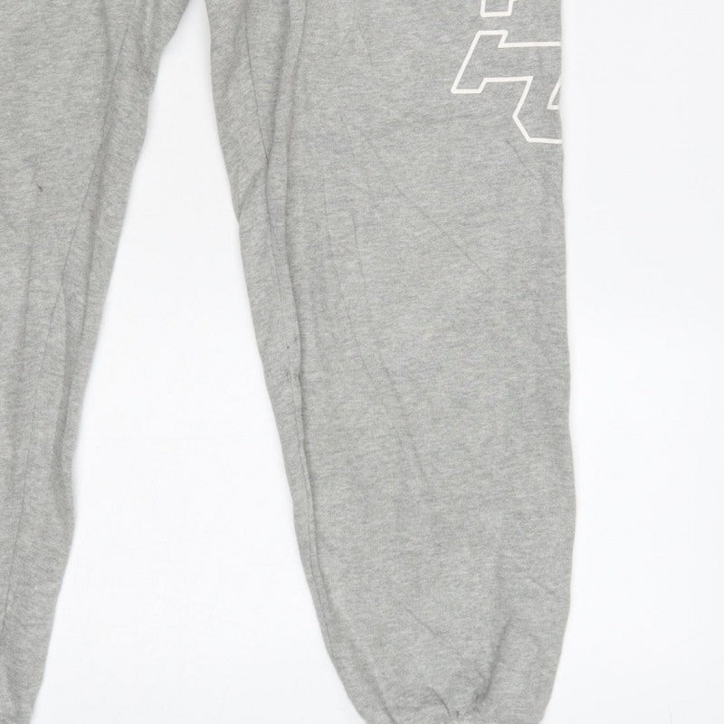 Gap Women Grey S Logo Jogger Sweatpants Elastic Waist Drawstring