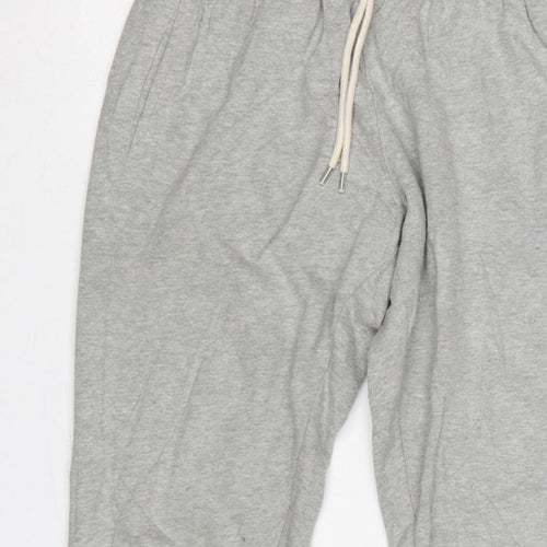 Gap Women Grey S Logo Jogger Sweatpants Elastic Waist Drawstring
