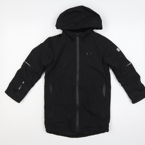 Regatta Boys Black 5-6 Years Hooded Padded Waterproof Parka Jacket