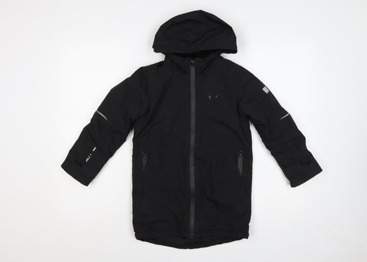 Regatta Boys Black 5-6 Years Hooded Padded Waterproof Parka Jacket
