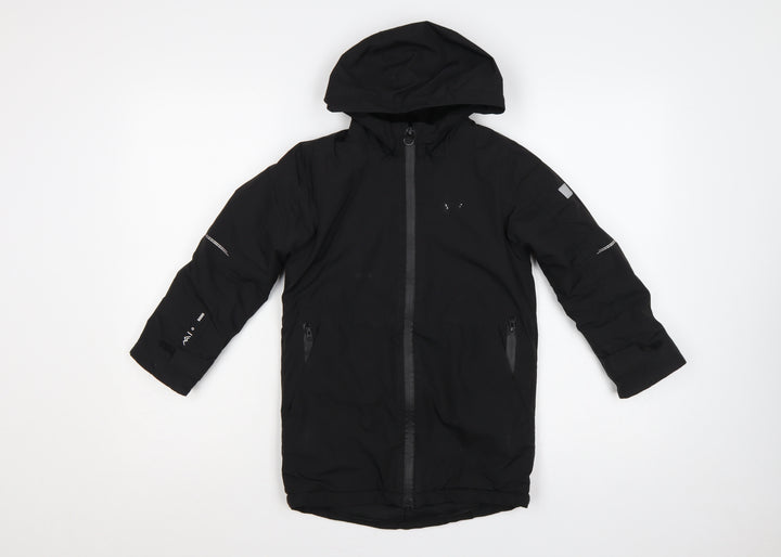 Regatta Boys Black 5-6 Years Hooded Padded Waterproof Parka Jacket