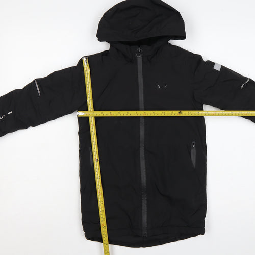 Regatta Boys Black 5-6 Years Hooded Padded Waterproof Parka Jacket