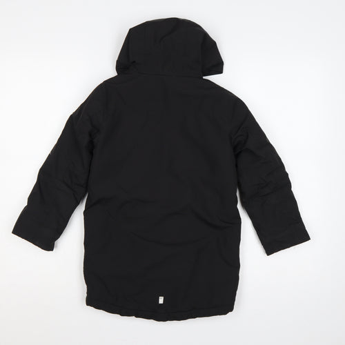 Regatta Boys Black 5-6 Years Hooded Padded Waterproof Parka Jacket