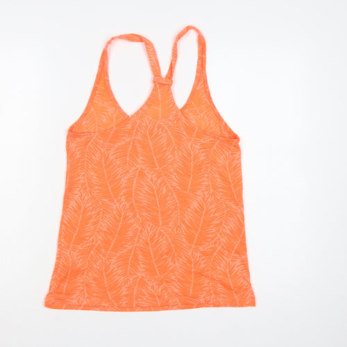 O'Neill Women Orange UK 10 Racerback Tropical Print Camisole Tank Top