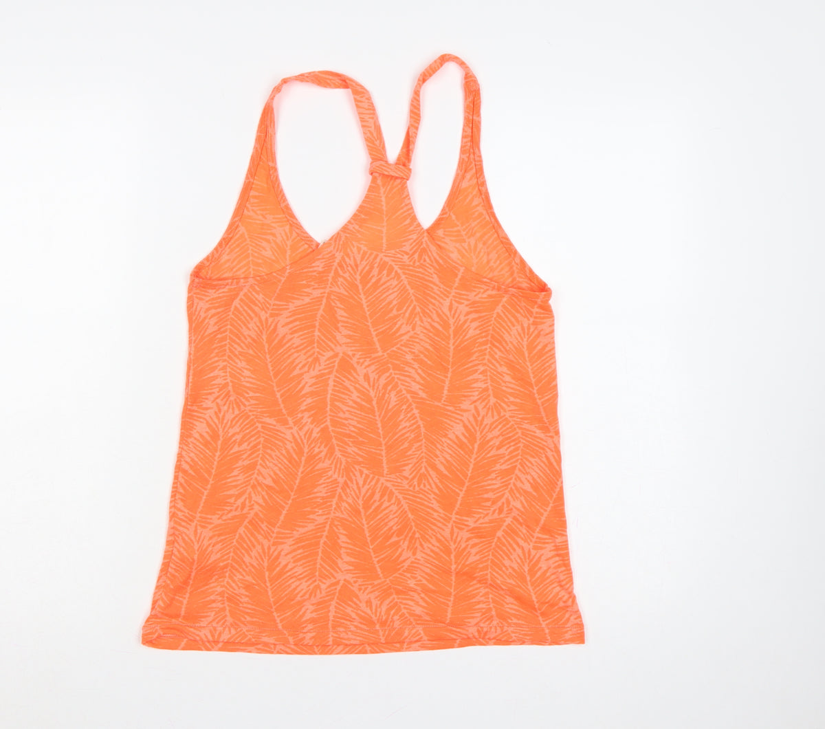 O'Neill Women Orange UK 10 Racerback Tropical Print Camisole Tank Top
