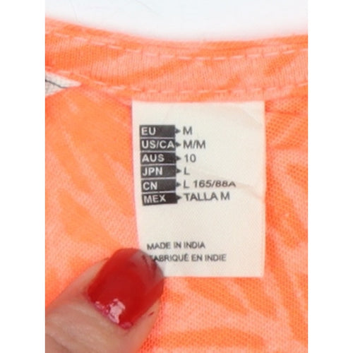 O'Neill Women Orange UK 10 Racerback Tropical Print Camisole Tank Top