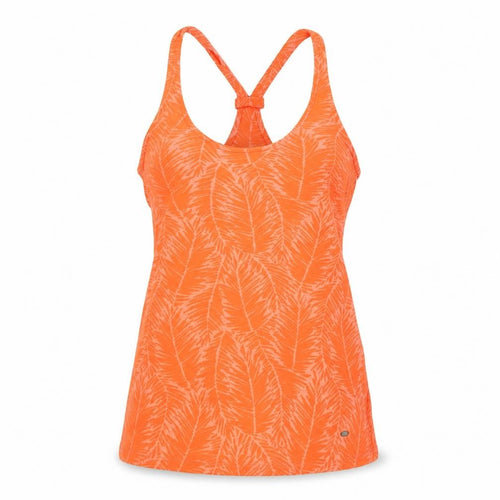 O'Neill Women Orange UK 10 Racerback Tropical Print Camisole Tank Top