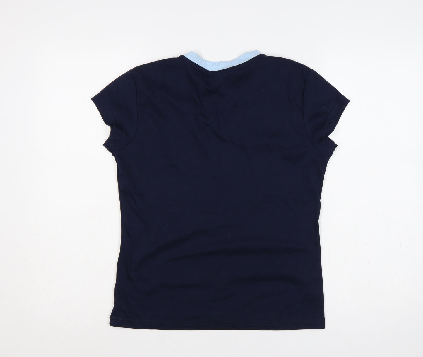 La Gear Teens Blue UK 16 V-Neck Short Sleeve Basic T-Shirt