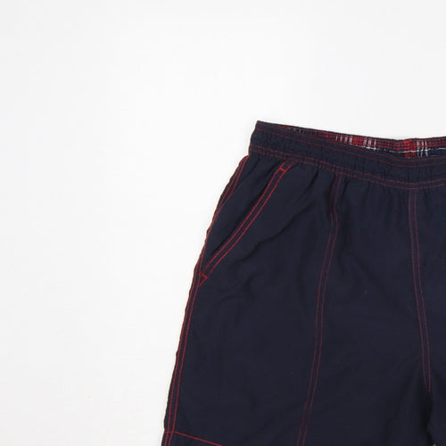 Speedo Men’s Blue L Swim Shorts Elastic Waist Pockets