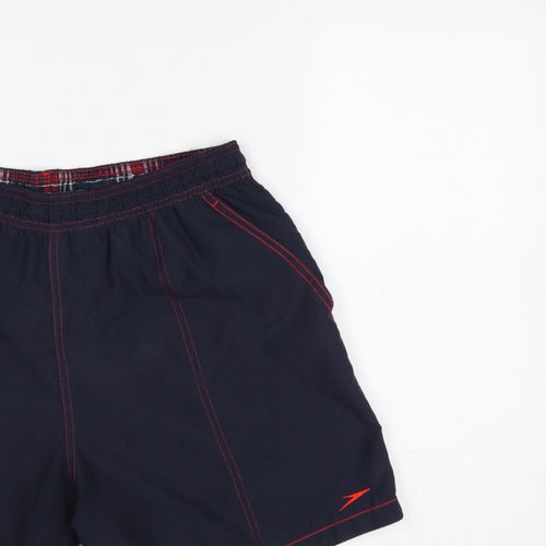 Speedo Men’s Blue L Swim Shorts Elastic Waist Pockets