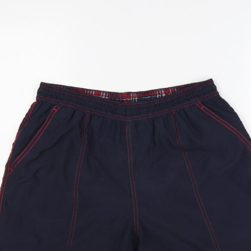 Speedo Men’s Blue L Swim Shorts Elastic Waist Pockets